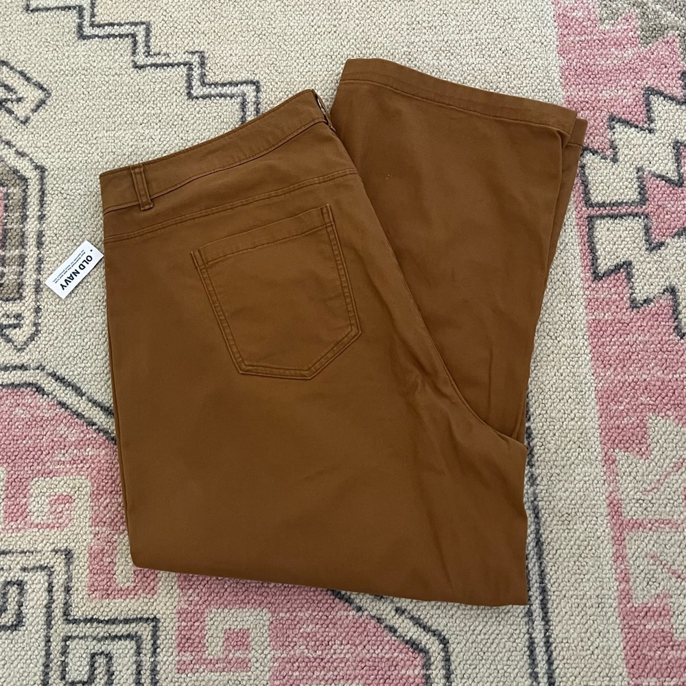 Old Navy Extra High Wide Leg Pants Acacia Brown 20W NWT